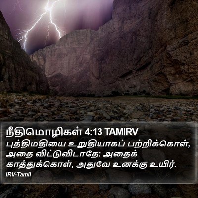 நீதிமொழிகள் 4:13 TAMIRV Bible Verse Image