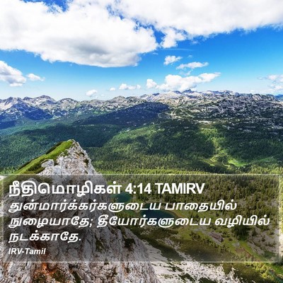 நீதிமொழிகள் 4:14 TAMIRV Bible Verse Image