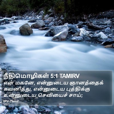 நீதிமொழிகள் 5:1 TAMIRV Bible Verse Image