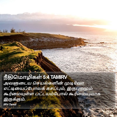 நீதிமொழிகள் 5:4 TAMIRV Bible Verse Image