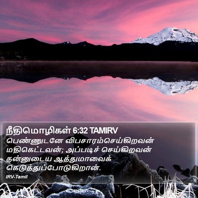நீதிமொழிகள் 6:32 TAMIRV Bible Verse Image