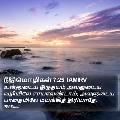 நீதிமொழிகள் 7:25 TAMIRV Bible Verse Image