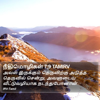 நீதிமொழிகள் 7:9 TAMIRV Bible Verse Image