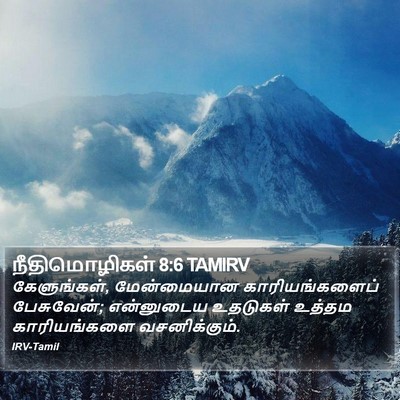 நீதிமொழிகள் 8:6 TAMIRV Bible Verse Image