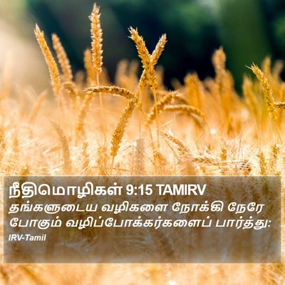நீதிமொழிகள் 9:15 TAMIRV Bible Verse Image