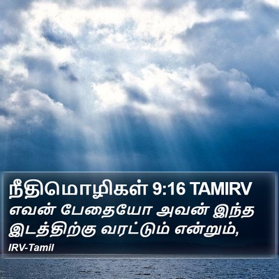 நீதிமொழிகள் 9:16 TAMIRV Bible Verse Image