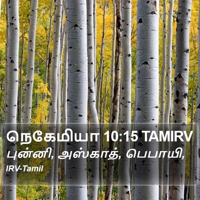 நெகேமியா 10:15 TAMIRV Bible Verse Image