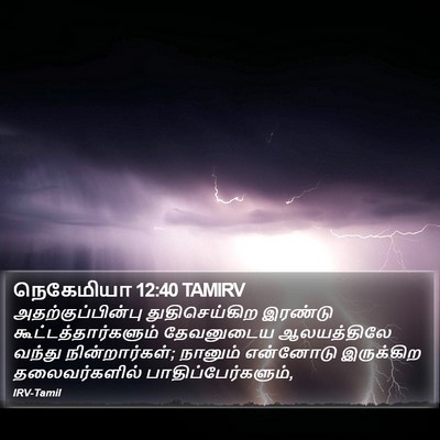 நெகேமியா 12:40 TAMIRV Bible Verse Image