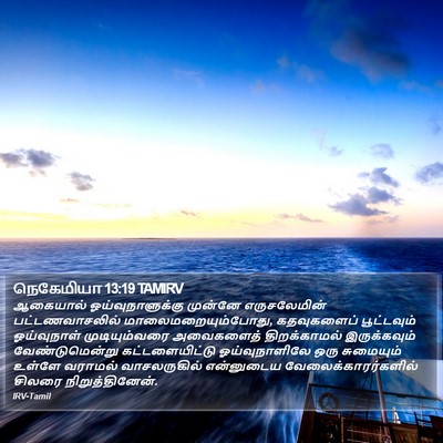 நெகேமியா 13:19 TAMIRV Bible Verse Image