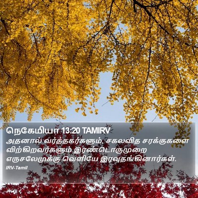 நெகேமியா 13:20 TAMIRV Bible Verse Image