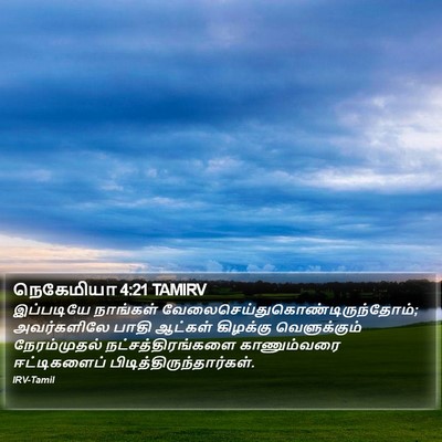நெகேமியா 4:21 TAMIRV Bible Verse Image