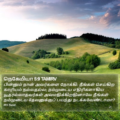 நெகேமியா 5:9 TAMIRV Bible Verse Image