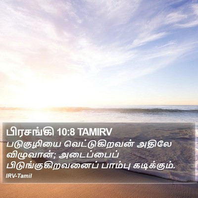 பிரசங்கி 10:8 TAMIRV Bible Verse Image