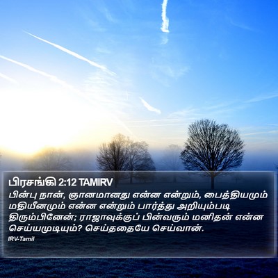 பிரசங்கி 2:12 TAMIRV Bible Verse Image