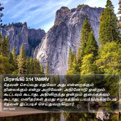 பிரசங்கி 3:14 TAMIRV Bible Verse Image