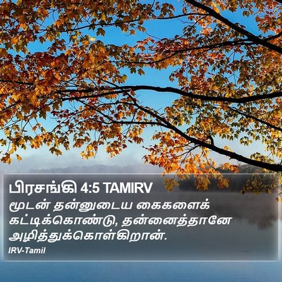 பிரசங்கி 4:5 TAMIRV Bible Verse Image