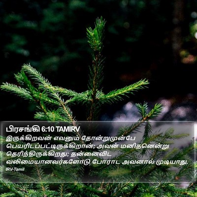 பிரசங்கி 6:10 TAMIRV Bible Verse Image