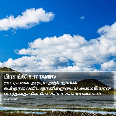 பிரசங்கி 9:17 TAMIRV Bible Verse Image