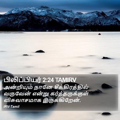 பிலிப்பியர் 2:24 TAMIRV Bible Verse Image