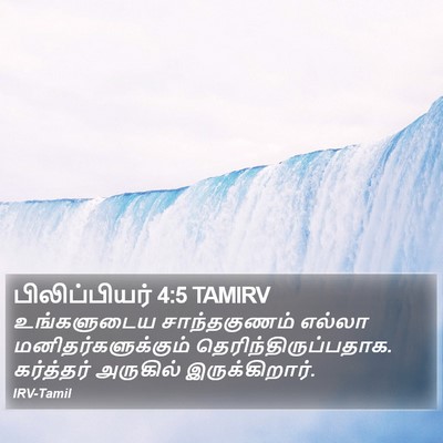 பிலிப்பியர் 4:5 TAMIRV Bible Verse Image