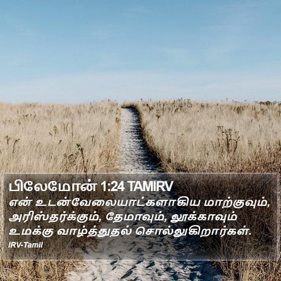 பிலேமோன் 1:24 TAMIRV Bible Verse Image