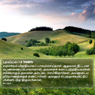 புலம்பல் 1:8 TAMIRV Bible Verse Image