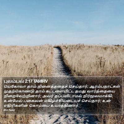 புலம்பல் 2:17 TAMIRV Bible Verse Image