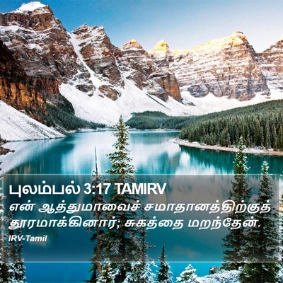 புலம்பல் 3:17 TAMIRV Bible Verse Image