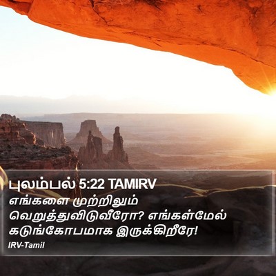 புலம்பல் 5:22 TAMIRV Bible Verse Image