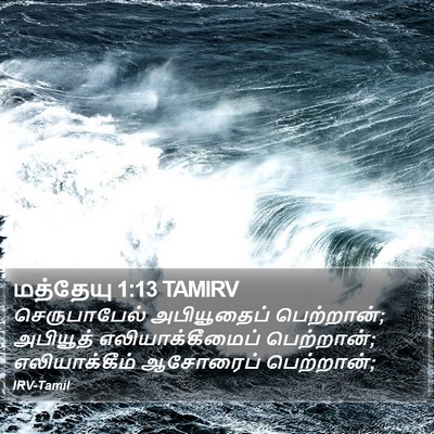 மத்தேயு 1:13 TAMIRV Bible Verse Image
