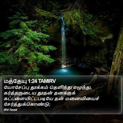 மத்தேயு 1:24 TAMIRV Bible Verse Image