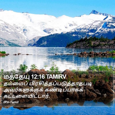 மத்தேயு 12:16 TAMIRV Bible Verse Image
