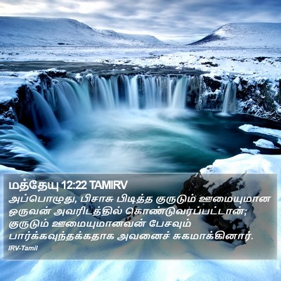 மத்தேயு 12:22 TAMIRV Bible Verse Image