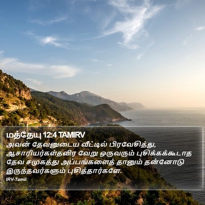 மத்தேயு 12:4 TAMIRV Bible Verse Image