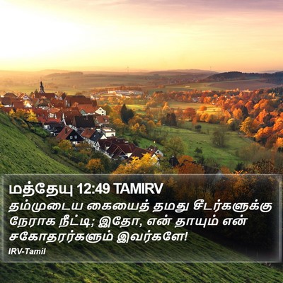 மத்தேயு 12:49 TAMIRV Bible Verse Image