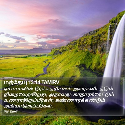 மத்தேயு 13:14 TAMIRV Bible Verse Image
