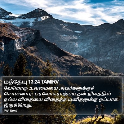 மத்தேயு 13:24 TAMIRV Bible Verse Image