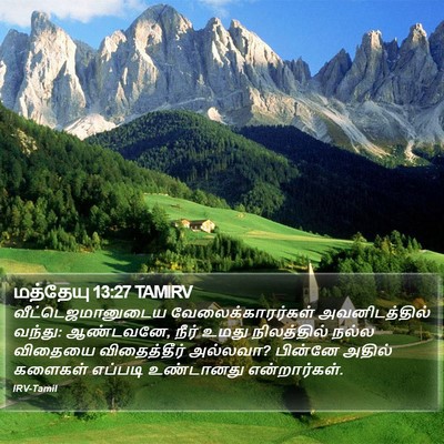 மத்தேயு 13:27 TAMIRV Bible Verse Image