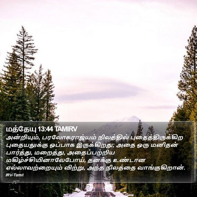 மத்தேயு 13:44 TAMIRV Bible Verse Image