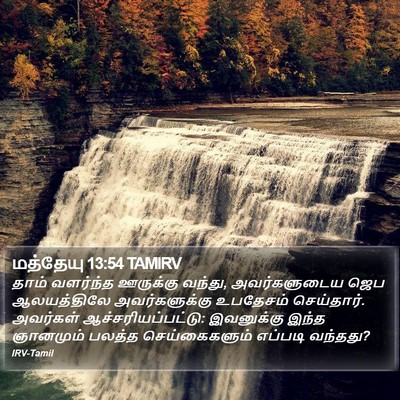 மத்தேயு 13:54 TAMIRV Bible Verse Image