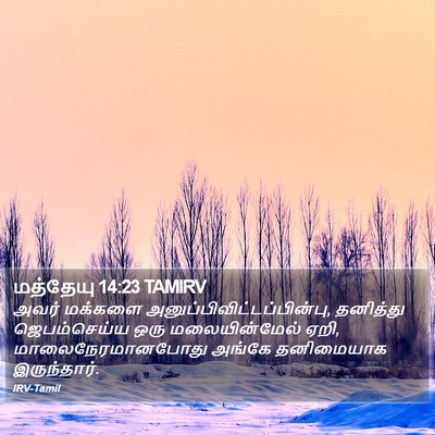 மத்தேயு 14:23 TAMIRV Bible Verse Image