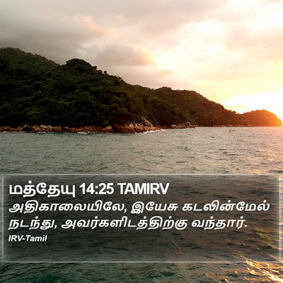 மத்தேயு 14:25 TAMIRV Bible Verse Image