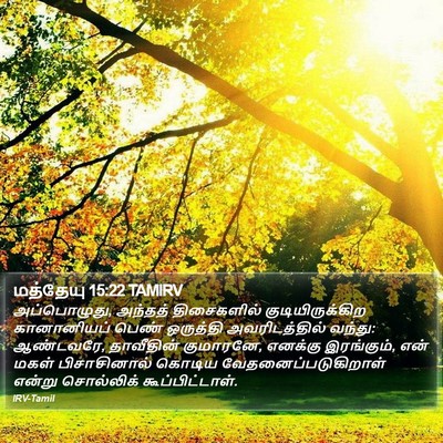 மத்தேயு 15:22 TAMIRV Bible Verse Image