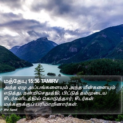 மத்தேயு 15:36 TAMIRV Bible Verse Image