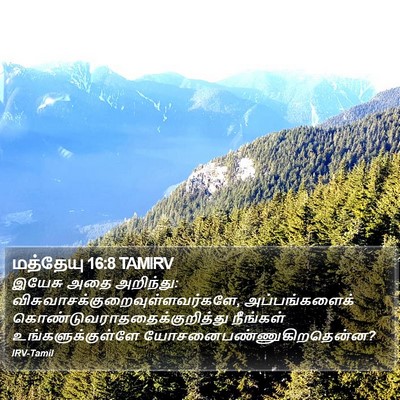 மத்தேயு 16:8 TAMIRV Bible Verse Image