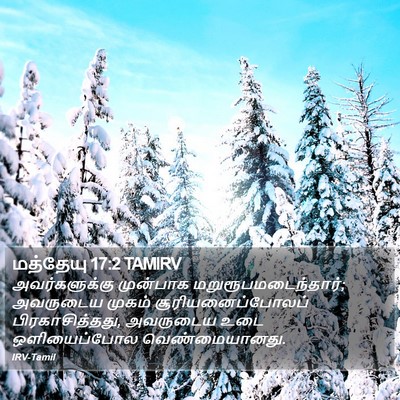 மத்தேயு 17:2 TAMIRV Bible Verse Image
