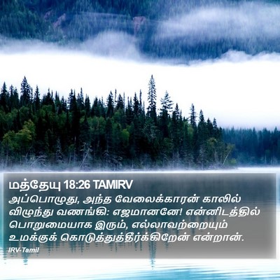 மத்தேயு 18:26 TAMIRV Bible Verse Image
