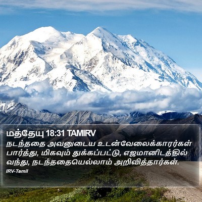மத்தேயு 18:31 TAMIRV Bible Verse Image