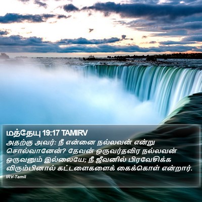 மத்தேயு 19:17 TAMIRV Bible Verse Image