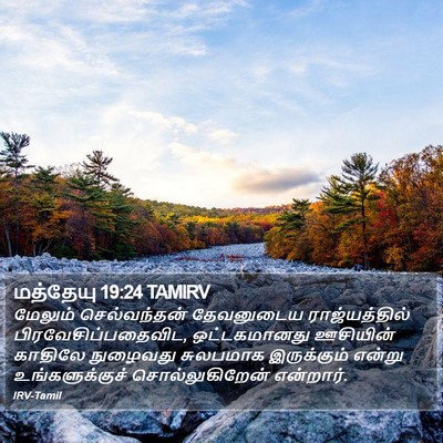 மத்தேயு 19:24 TAMIRV Bible Verse Image